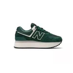 New Balance 574 Stacked "Green/White" Women's Shoe